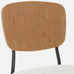 2er-Set Stühle mit strukturiertem Bouclé-Sitz