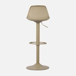 2er Set verstellbare Barhocker mit Sitzbezug aus Kunstleder