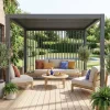 3er-Set vertikale Lamellenwände 130 cm für bioklimatische Pergola Triomphe 4x3m Triomphe
