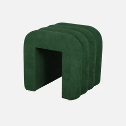 2er-Set zeitgenössische Hocker mit Stoffbezug