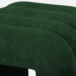 2er-Set zeitgenössische Hocker mit Stoffbezug