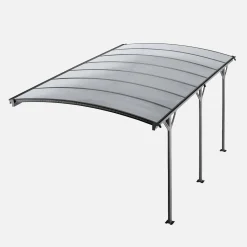 Erweiterung des Carports Le Mans aus Aluminium und Polycarbonat 15m²