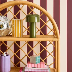 Exotisches Kinderbücherregal aus natürlichem Rattan