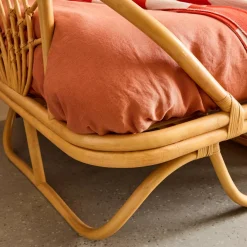 Exotisches Kinderbett 90 x 190 cm aus Rattan