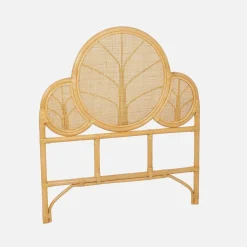 Exotisches Kopfteil aus Rattan für Kinderzimmer 90 x 100 cm