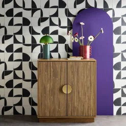 Exotisches Sideboard 2 Türen 80cm