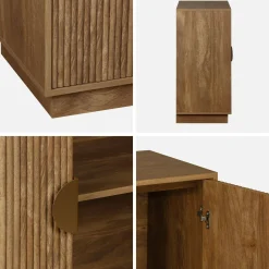 Exotisches Sideboard 2 Türen 80cm