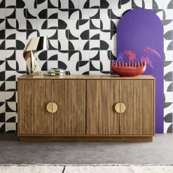 Exotisches Sideboard 4-türig 160cm