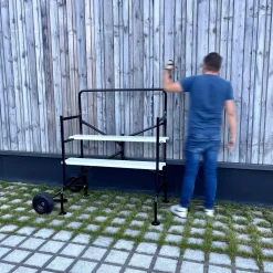 Fahr- und Klappgerüste mit zwei Ebenen