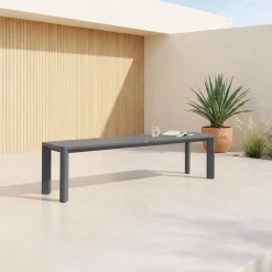 Gartenbank Aluminium, 4 Plätze