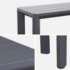 Gartenbank Aluminium, 4 Plätze