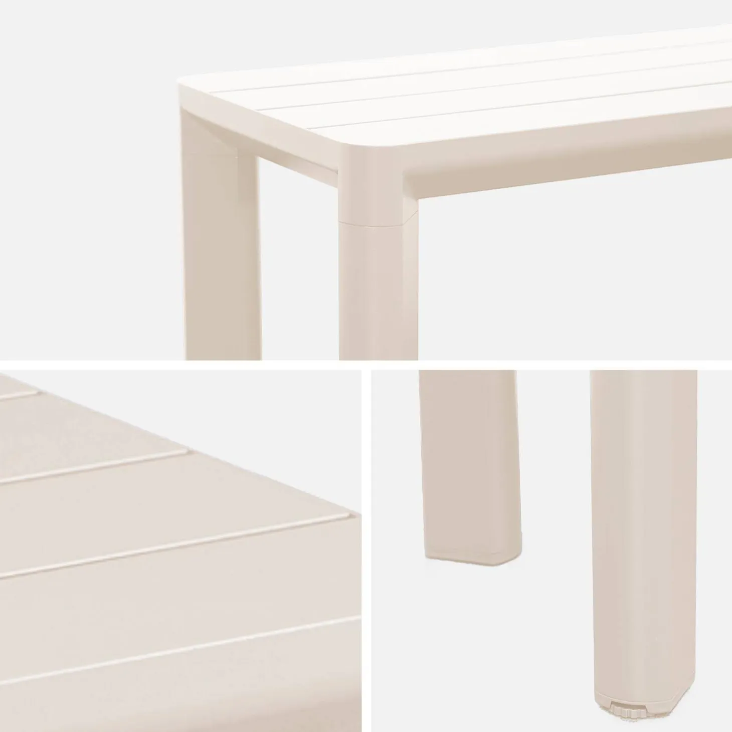 Gartenbank Aluminium, 4 Plätze
