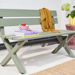 Gartenbank aus Aluminium 2-Sitzer