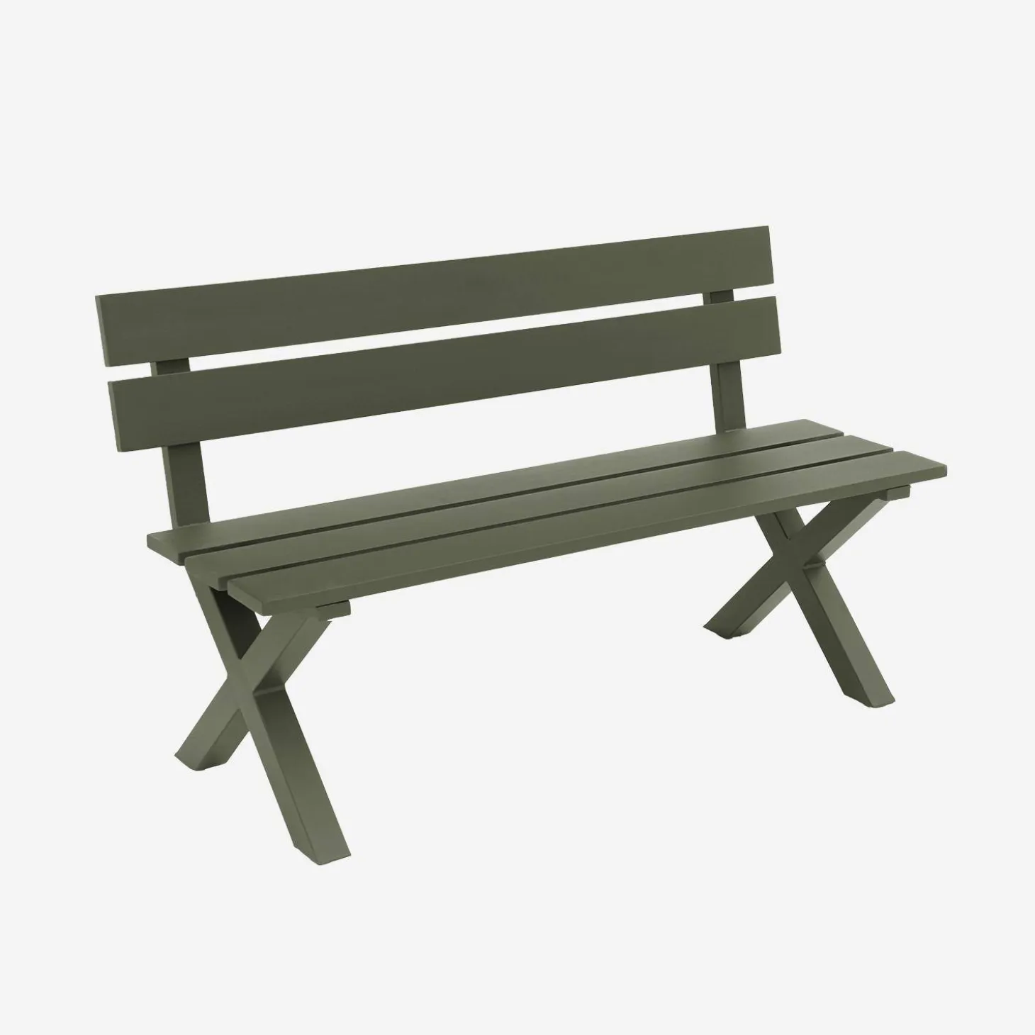 Gartenbank aus Aluminium 2-Sitzer