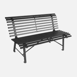 Gartenbank aus Stahl 2-Sitzer
