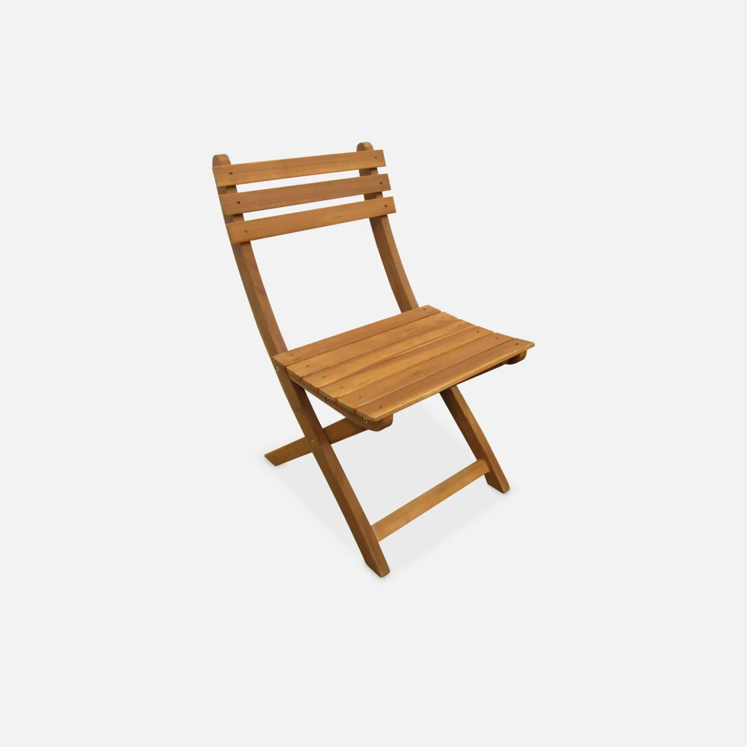 Garten-Essgruppe aus Holz, ovaler Tisch, 6 Stühle, klappbar