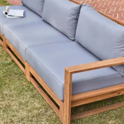 Gartengarnitur aus Holz 5 Sitze - Mendoza