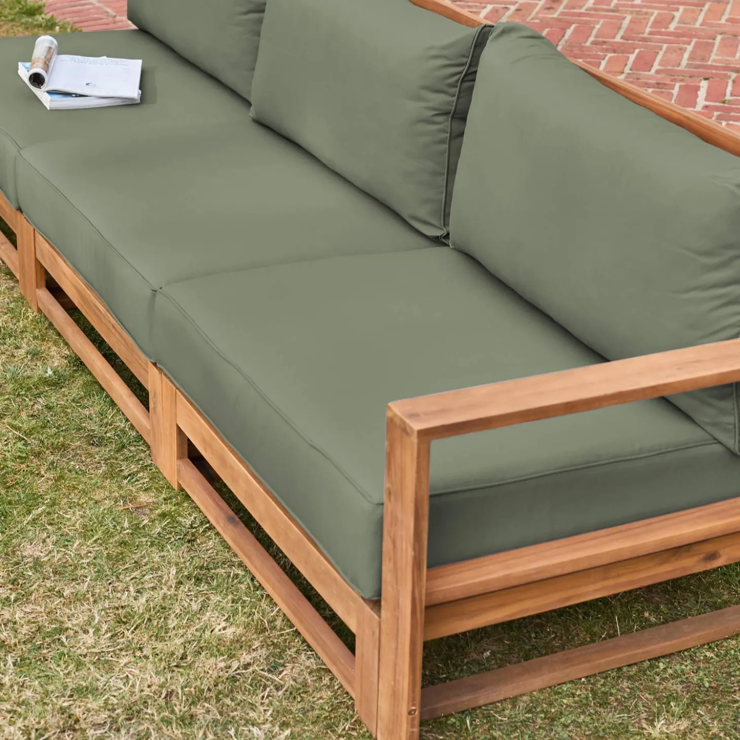 Gartengarnitur aus Holz 5 Sitze - Mendoza