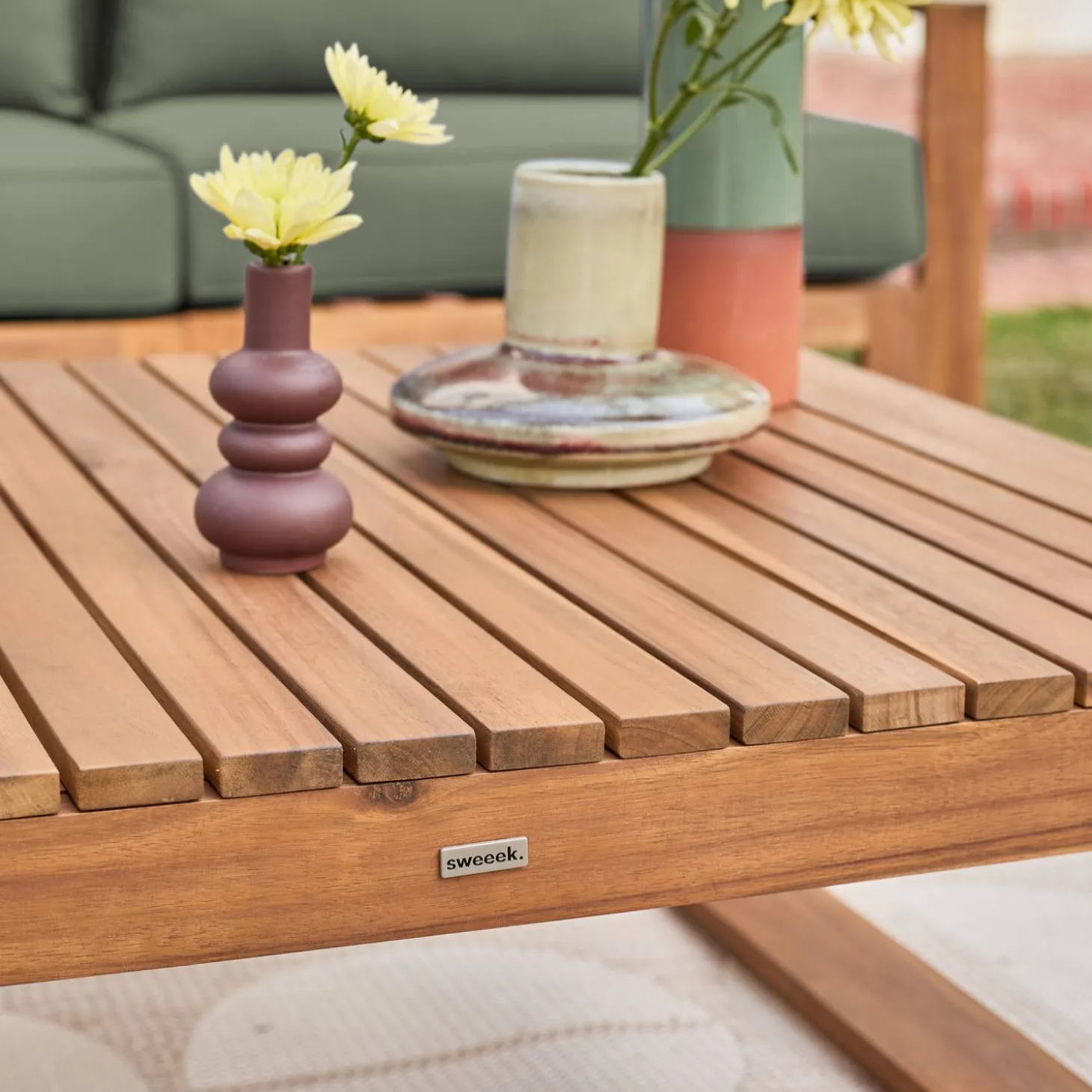 Gartengarnitur aus Holz 5 Sitze - Mendoza