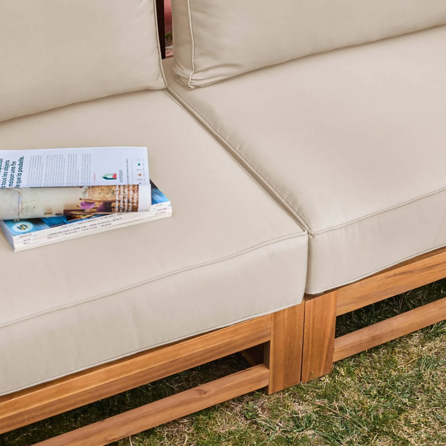 Gartengarnitur aus Holz 5 Sitze - Mendoza