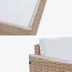 Gartengarnitur aus Polyrattan - Perugia - 4 Sitze