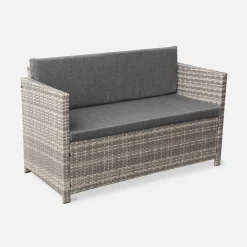 Gartengarnitur aus Polyrattan - Perugia - 4 Sitze