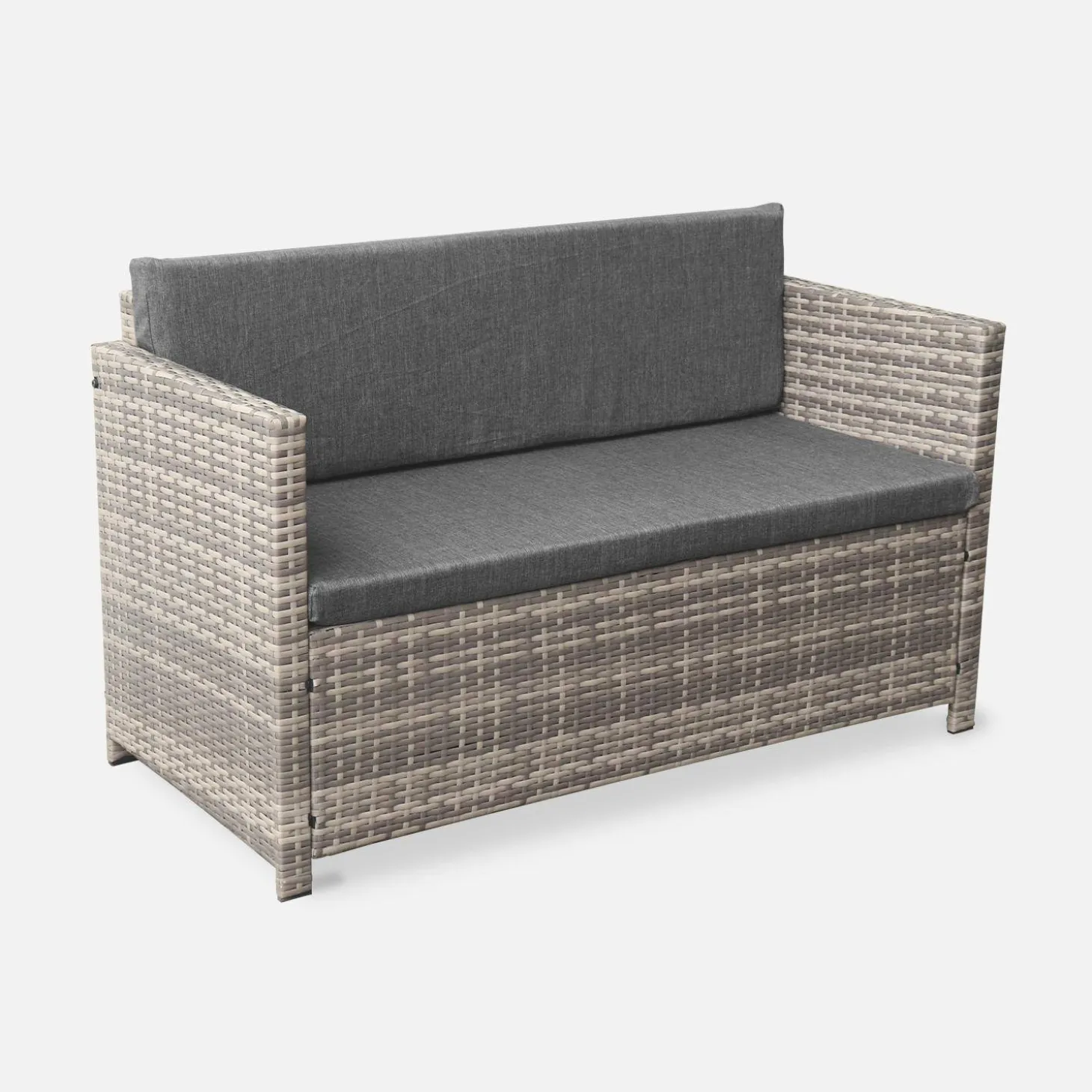 Gartengarnitur aus Polyrattan - Perugia - 4 Sitze