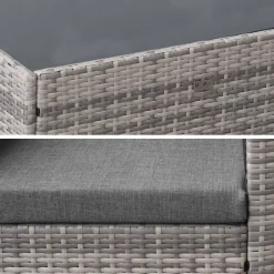 Gartengarnitur aus Polyrattan - Perugia - 4 Sitze