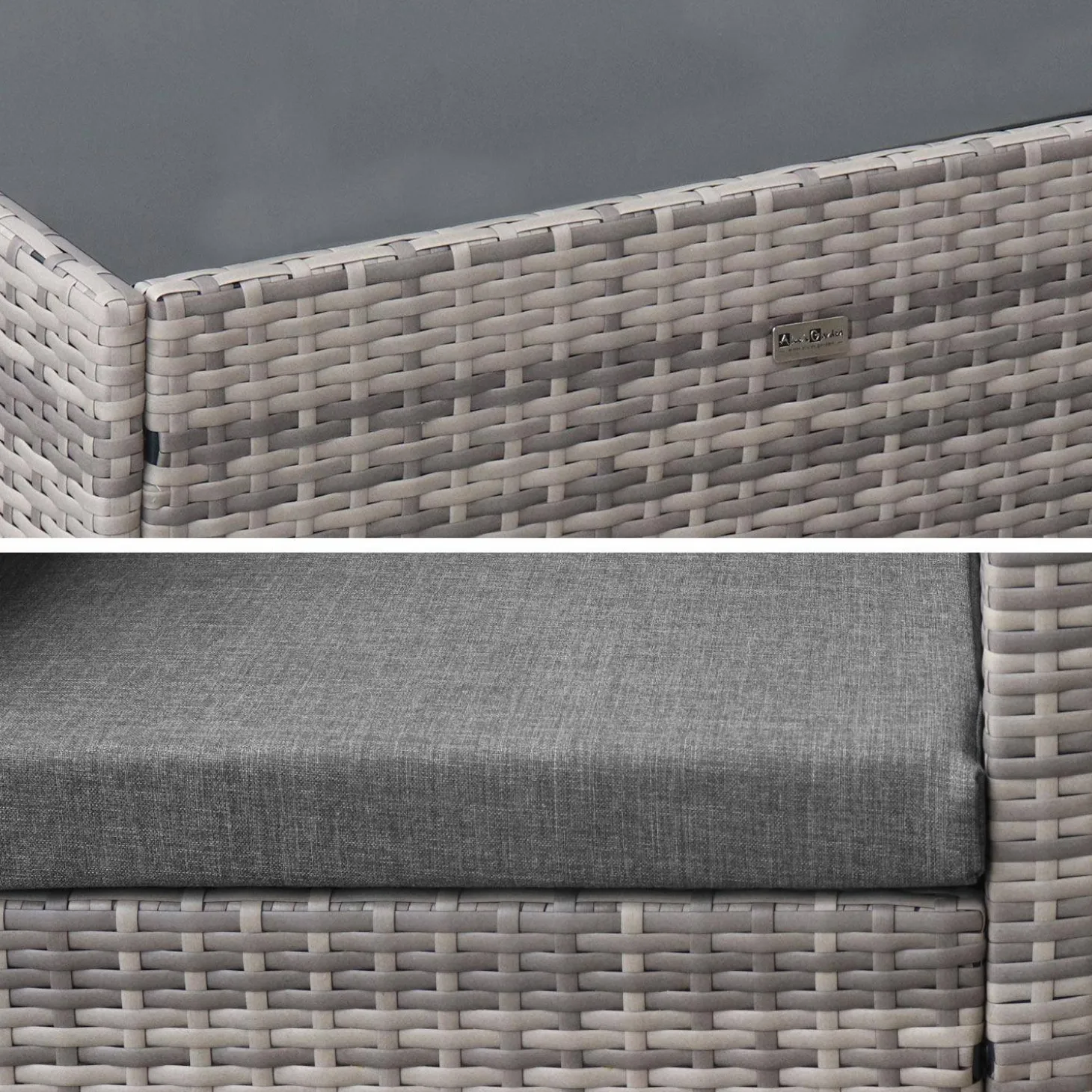 Gartengarnitur aus Polyrattan - Perugia - 4 Sitze