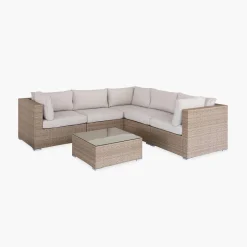 Gartengarnitur aus Polyrattan - 5 Plätze