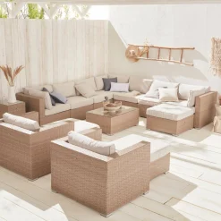 Gartengarnitur aus Polyrattan XXL 12-14 Personen