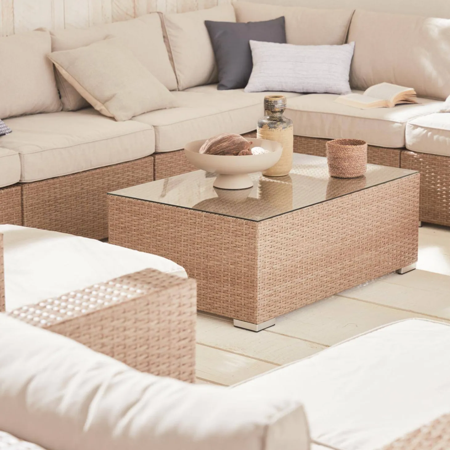 Gartengarnitur aus Polyrattan XXL 12-14 Personen