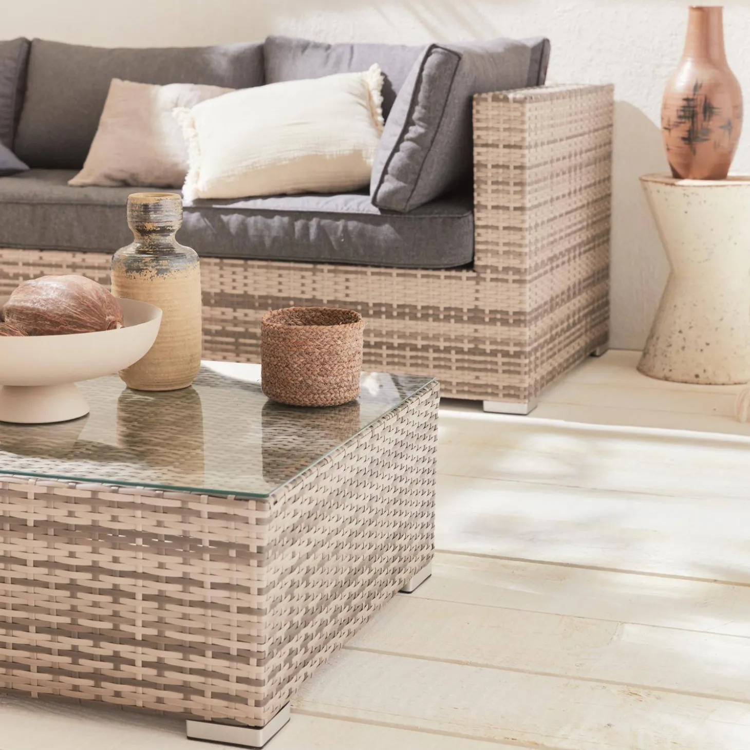 Gartengarnitur aus Polyrattan XXL 12-14 Personen