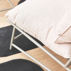 Gartenlounge aus Stahl und Textilene für 4 Personen