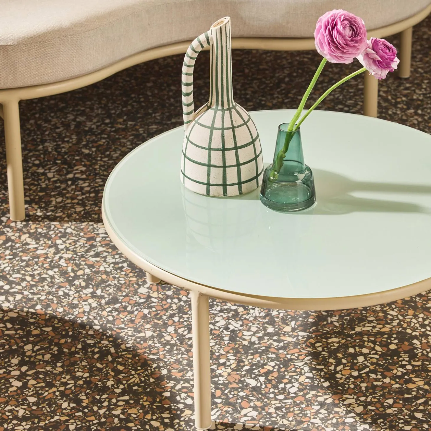 Gartenlounge-Set aus Aluminium für 4 Personen
