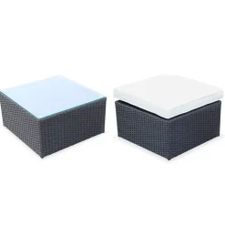 Gartenlounge-Set aus Polyrattan, 5 Sitzplätze