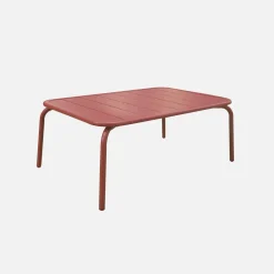 Gartenlounge-Set aus Stahl, für 4 Personen