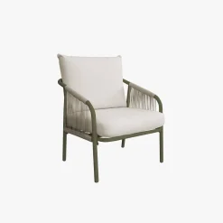 Gartenlounge-Set aus Stahl, für 4 Personen