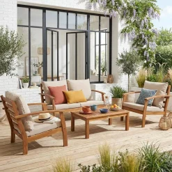 Gartenlounge-Set für 4 Personen