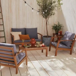 Gartenlounge-Set für 4 Personen