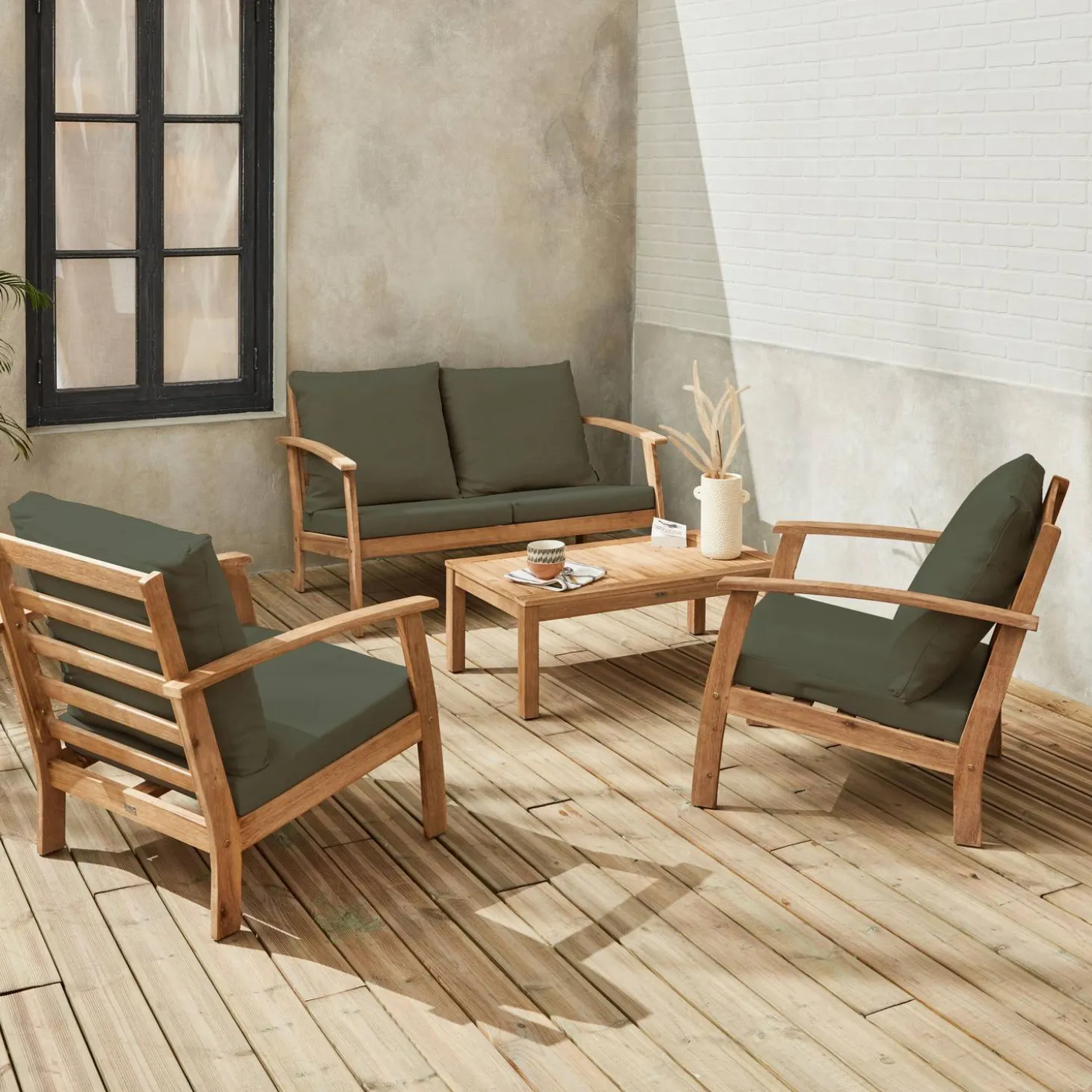 Gartenlounge-Set für 4 Personen