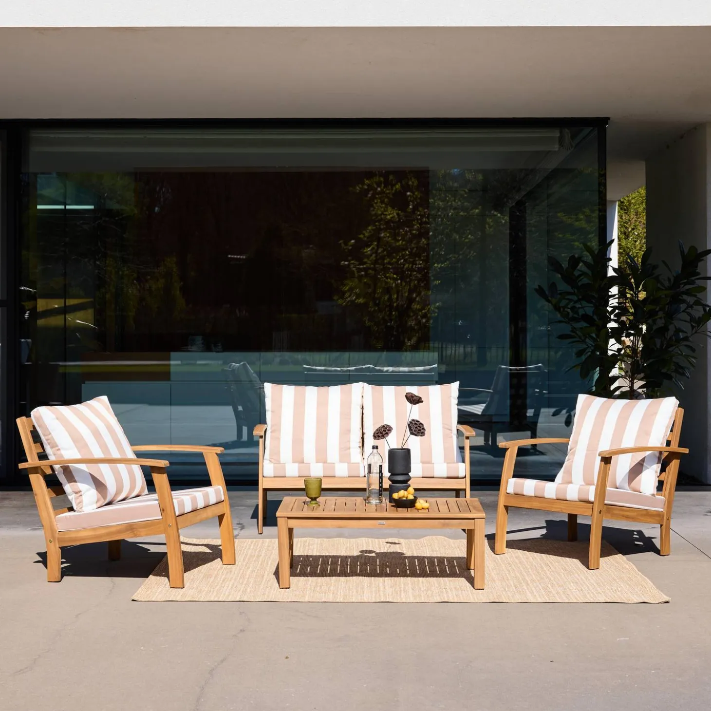 Gartenlounge-Set für 4 Personen