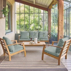 Gartenlounge-Set für 5 Personen aus Akazienholz