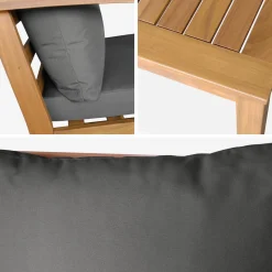 Gartenlounge-Set für 5 Personen aus Akazienholz
