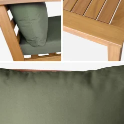 Gartenlounge-Set für 5 Personen aus Akazienholz