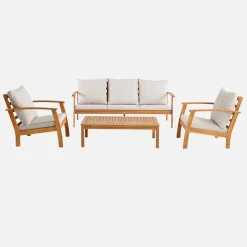 Gartenlounge-Set für 5 Personen aus Akazienholz