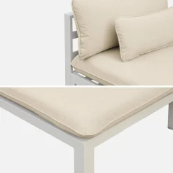 Gartenlounge-Set XXL Aluminium 5-Sitzer