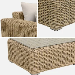Gartenloungeset XXL für 4 Personen - GUBBIO