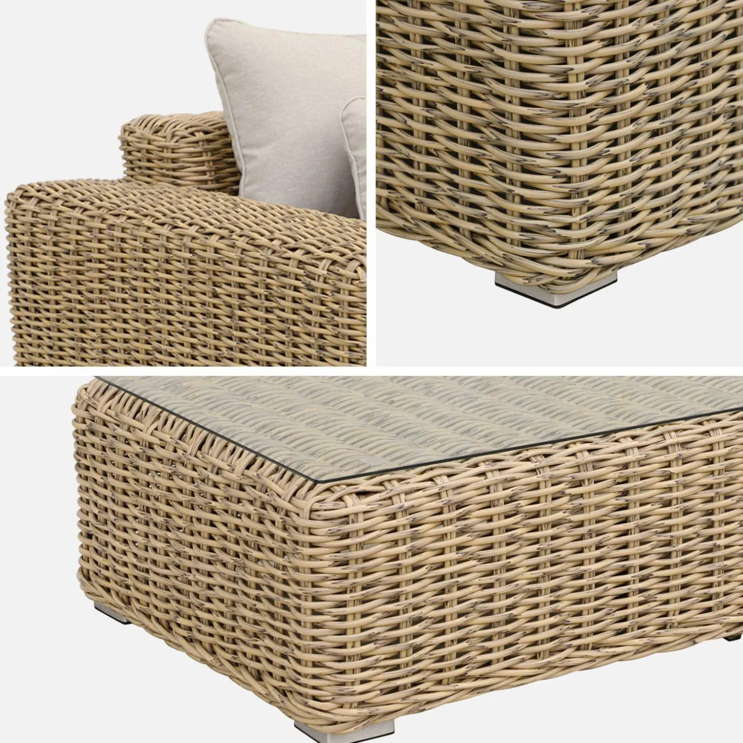Gartenloungeset XXL für 4 Personen - GUBBIO