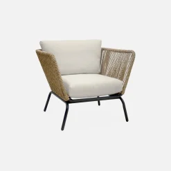 Gartenlounge Singapur mit Sofa und 2 Sesseln
